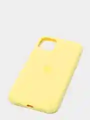 Желтый чехол Silicone Case для iPhone 11 с закрытым низом