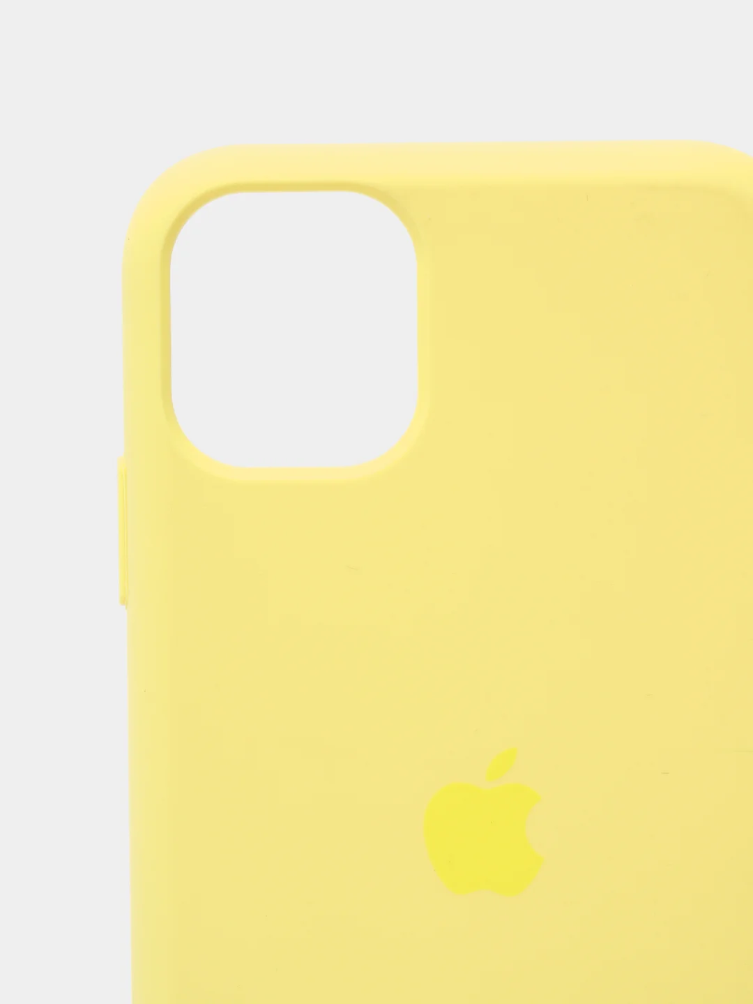 Желтый чехол Silicone Case для iPhone 11 с закрытым низом