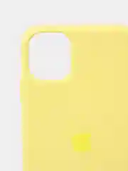 Желтый чехол Silicone Case для iPhone 11 с закрытым низом