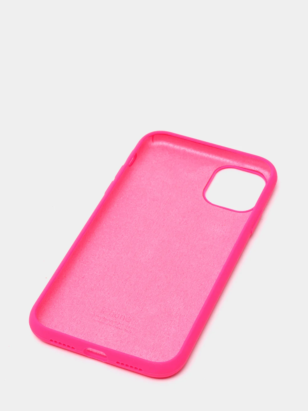 Фуксия чехол Silicone Case для iPhone 11 с закрытым низом