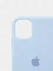 Небесно-голубой чехол Silicone Case для iPhone 11 с закрытым низом