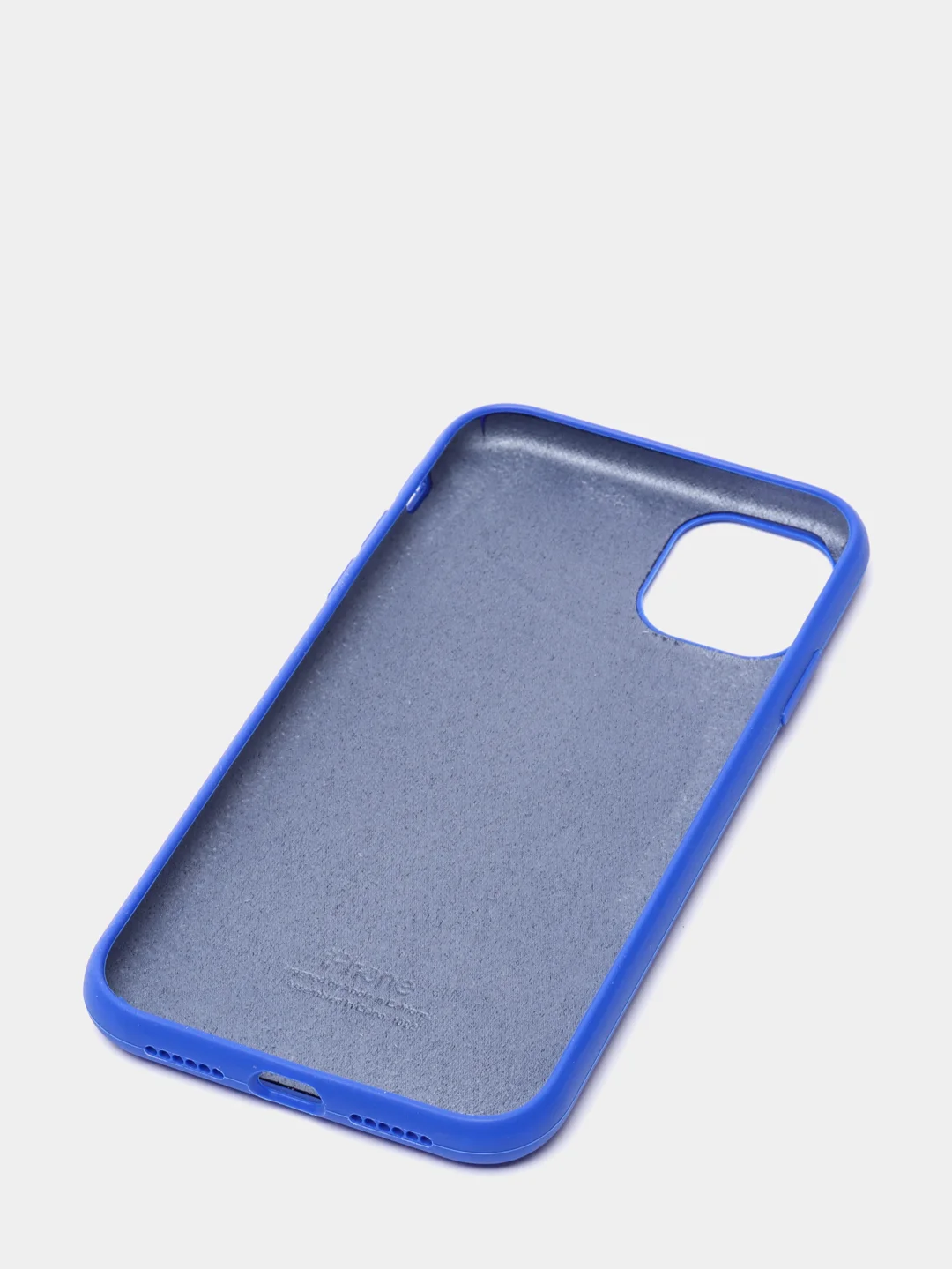 Индиго чехол Silicone Case для iPhone 11 с закрытым низом