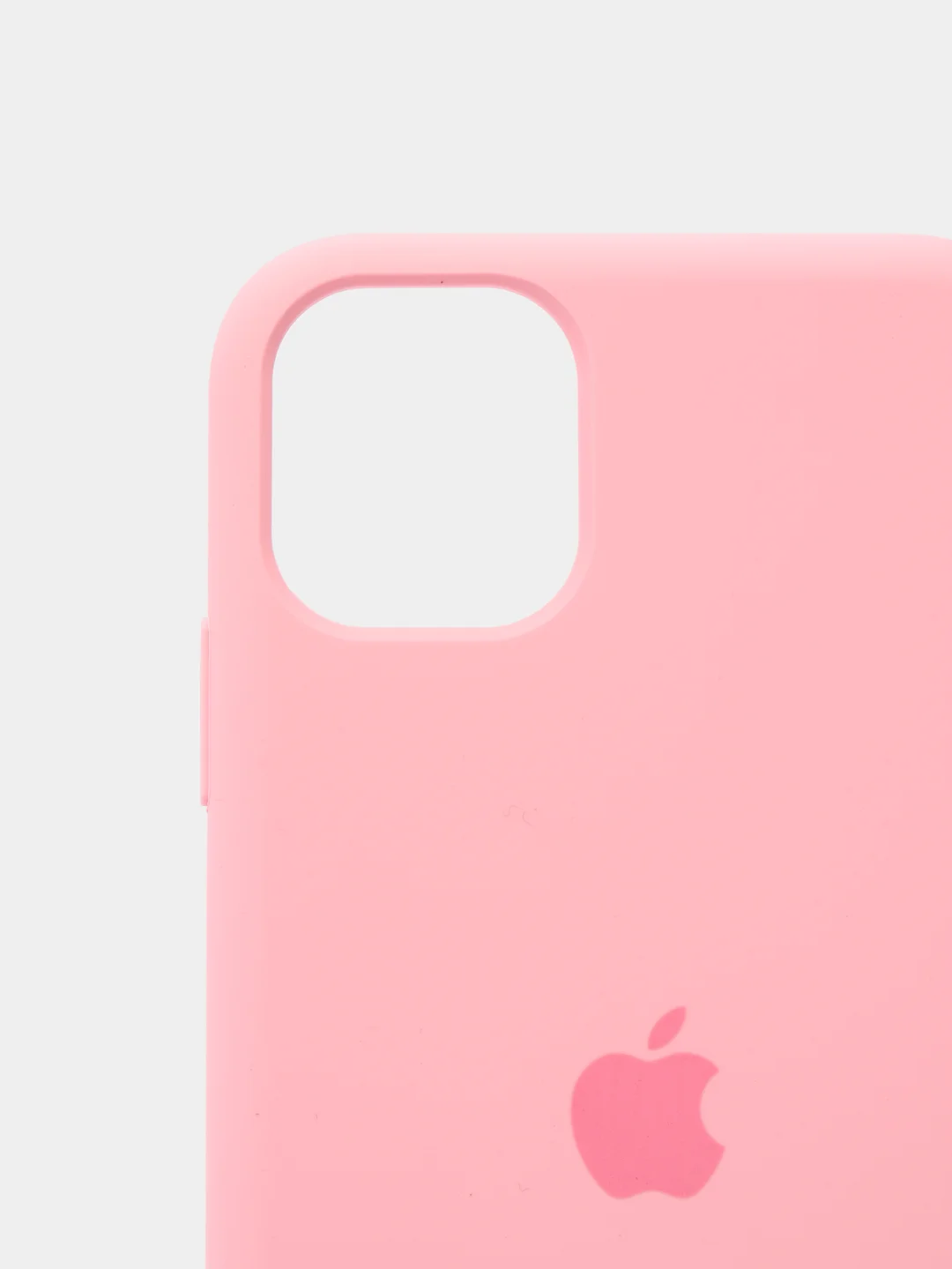 Розовый чехол Silicone Case для iPhone 11 с закрытым низом