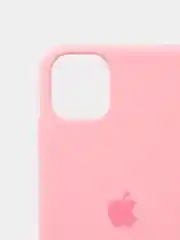 Розовый чехол Silicone Case для iPhone 11 с закрытым низом