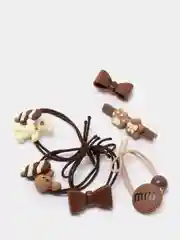 Бордовый набор резинки,заколки