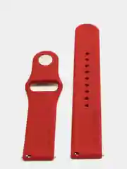 Бордовый силиконовый ремешок с кнопкой для Xiaomi Amazfit Bip / Samsung / Huawei, 20 мм