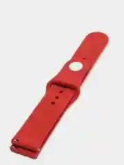 Бордовый силиконовый ремешок с кнопкой для Xiaomi Amazfit Bip / Samsung / Huawei, 20 мм