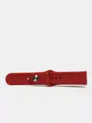 Бордовый силиконовый ремешок с кнопкой для Xiaomi Amazfit Bip / Samsung / Huawei, 20 мм