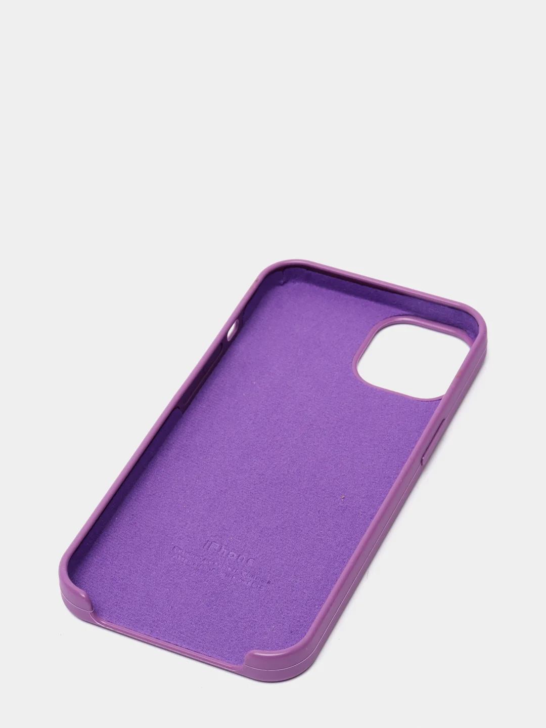 Пурпурный чехол Silicone Case для iPhone 13 / 13 Pro / 13 Pro Max с открытым низом