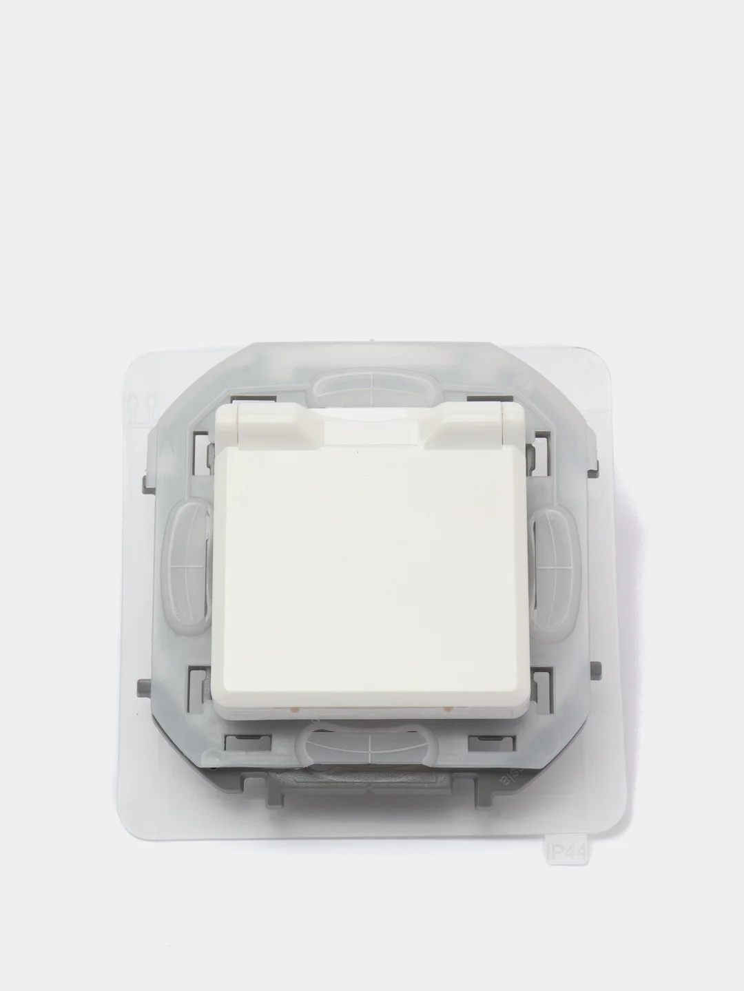 Механизм розетки 1-м СП Inspiria Legrand 16А IP44 250В 2P+E, шторки с крышкой, белый