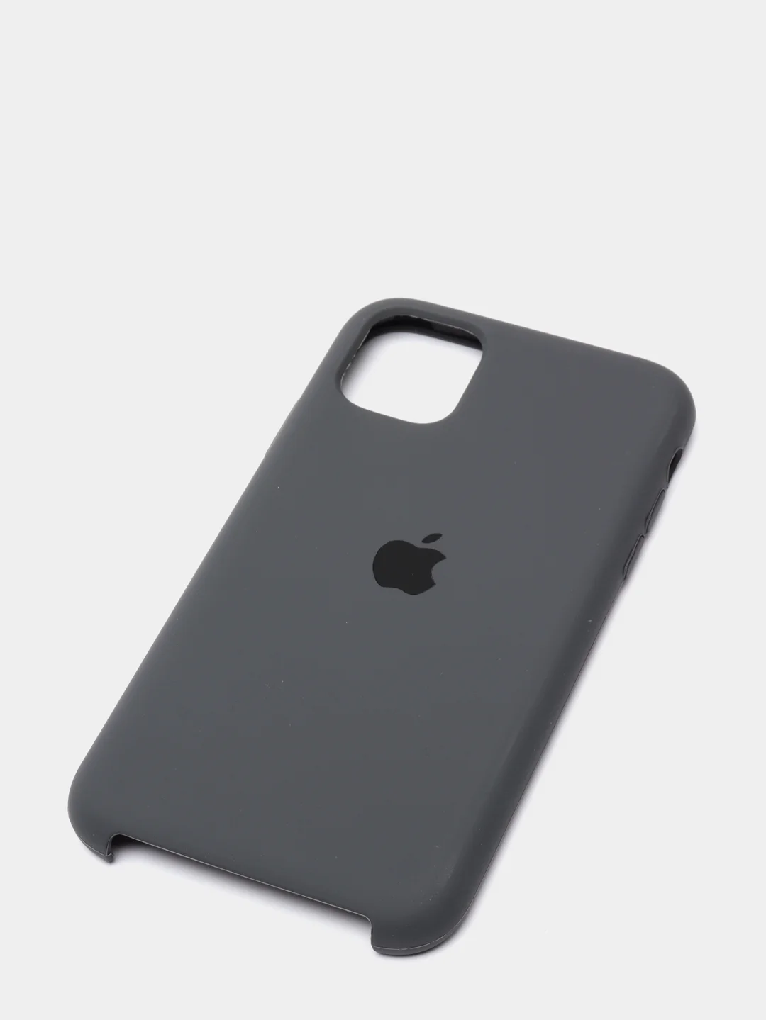 Серый чехол Silicone Case для iPhone 11, с открытым низом