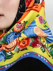 Платок "Городецкая роспись"