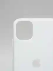 Белый чехол Silicone Case для iPhone 11 с закрытым низом