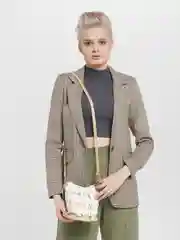 Карамельный женская маленькая соломенная сумка