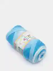 Небесно-голубой пряжа Alize Sekerim Bebe batik (Ализе Шекерим Беби батик)