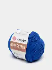 Индиго пряжа YarnArt Baby Cotton, 50% хлопок, 50% акрил, 50 г, 165 м