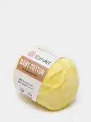 Светло-жёлтый пряжа YarnArt Baby Cotton, 50% хлопок, 50% акрил, 50 г, 165 м