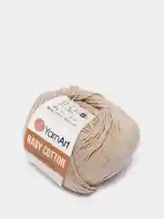 Бежевый пряжа YarnArt Baby Cotton, 50% хлопок, 50% акрил, 50 г, 165 м