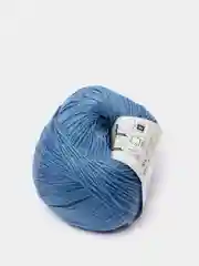 Синий пряжа YarnArt Baby Cotton, 50% хлопок, 50% акрил, 50 г, 165 м