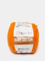 Оранжевый пряжа YarnArt Baby Cotton, 50% хлопок, 50% акрил, 50 г, 165 м