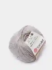Серый металлик пряжа YarnArt Baby Cotton, 50% хлопок, 50% акрил, 50 г, 165 м