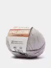 Серый металлик пряжа YarnArt Baby Cotton, 50% хлопок, 50% акрил, 50 г, 165 м