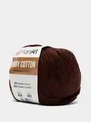 Коричневый пряжа YarnArt Baby Cotton, 50% хлопок, 50% акрил, 50 г, 165 м