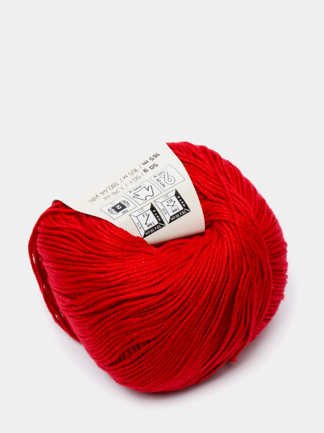 Бордовый пряжа YarnArt Baby Cotton, 50% хлопок, 50% акрил, 50 г, 165 м