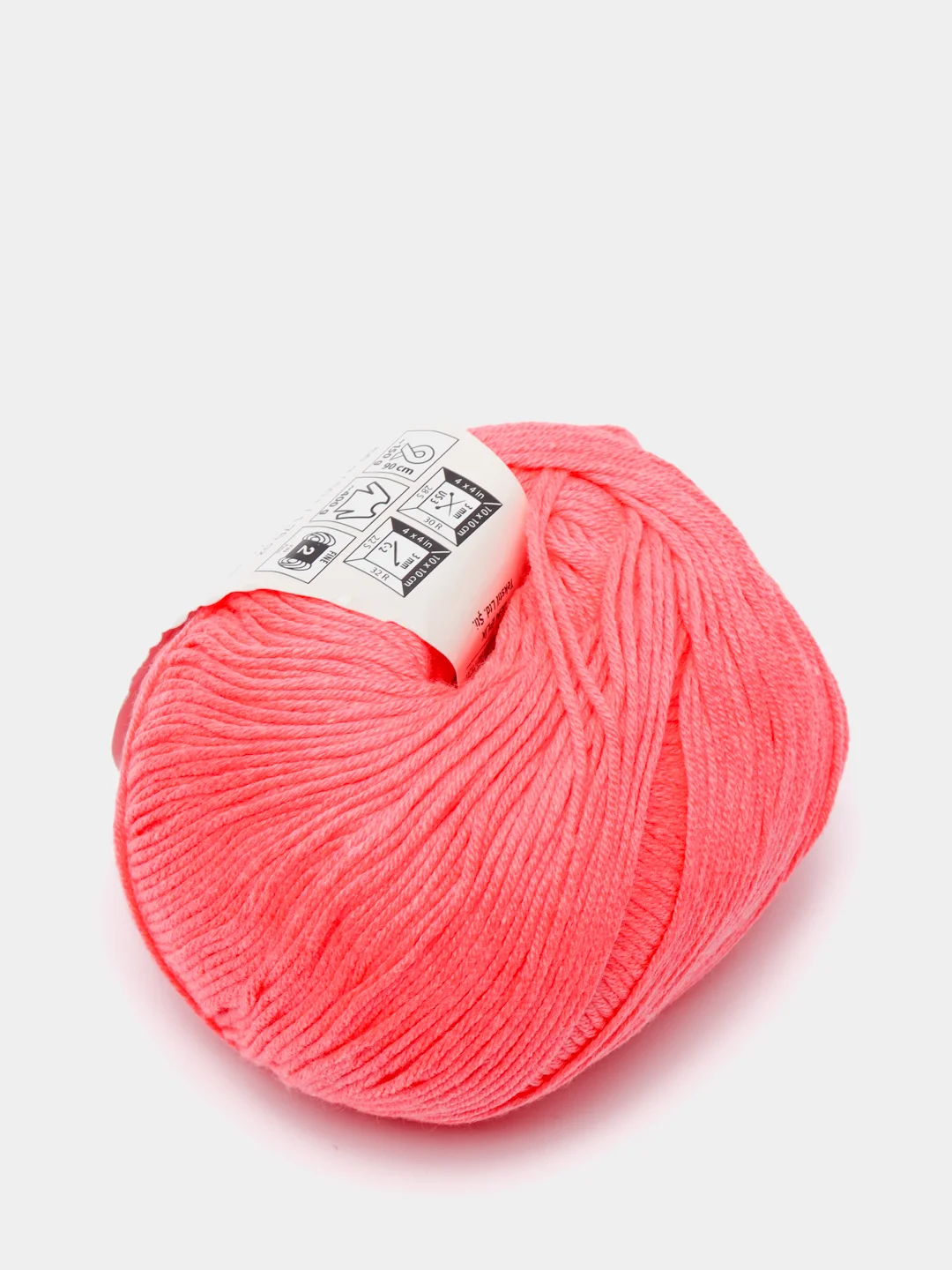 Кораллово-розовый пряжа YarnArt Baby Cotton, 50% хлопок, 50% акрил, 50 г, 165 м