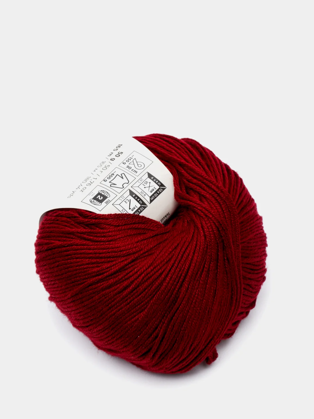 Багровый пряжа YarnArt Baby Cotton, 50% хлопок, 50% акрил, 50 г, 165 м