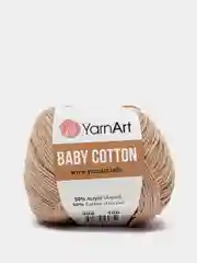 Бежевый меланж пряжа YarnArt Baby Cotton, 50% хлопок, 50% акрил, 50 г, 165 м