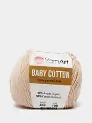 Молочный пряжа YarnArt Baby Cotton, 50% хлопок, 50% акрил, 50 г, 165 м