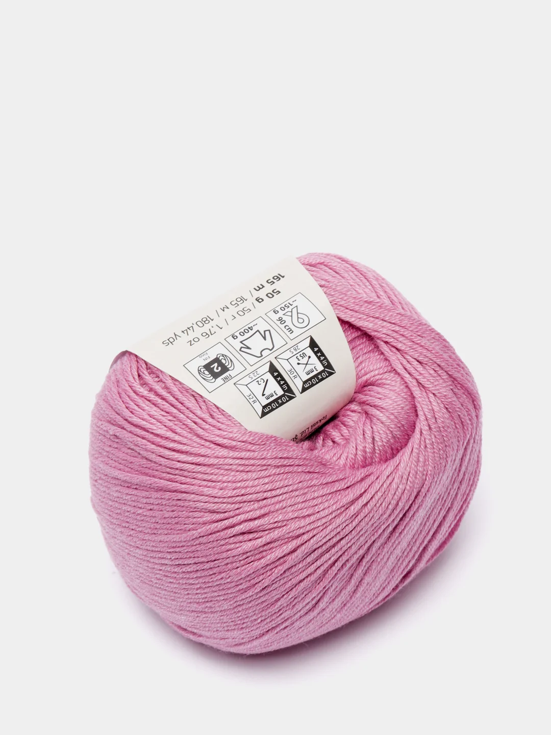 Сиреневый пряжа YarnArt Baby Cotton, 50% хлопок, 50% акрил, 50 г, 165 м
