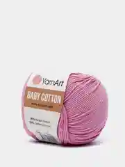 Сиреневый пряжа YarnArt Baby Cotton, 50% хлопок, 50% акрил, 50 г, 165 м