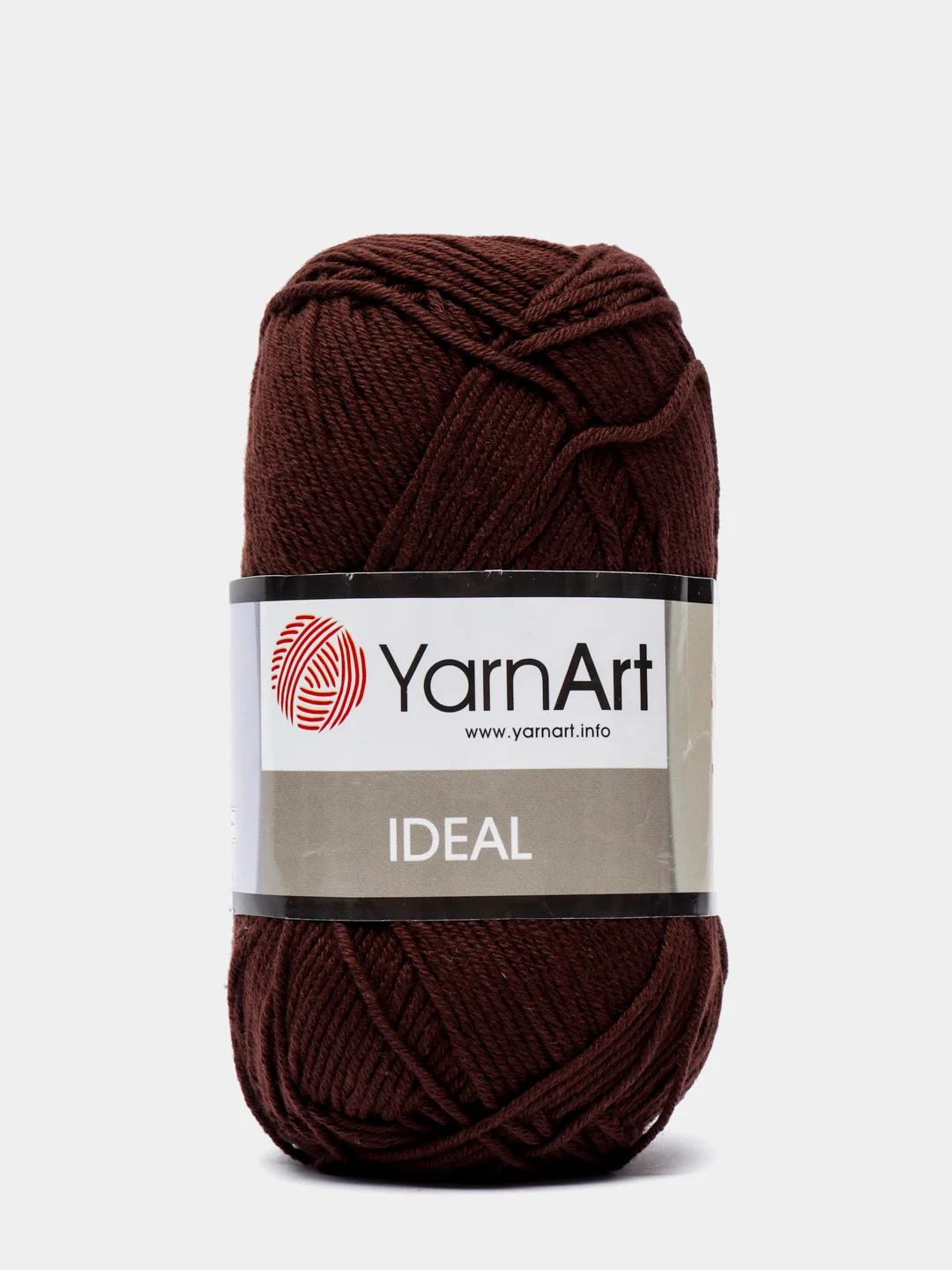 Коричневый пряжа YarnArt Ideal, 100% хлопок, 50 г, 170 м
