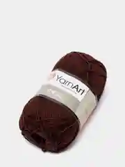 Коричневый пряжа YarnArt Ideal, 100% хлопок, 50 г, 170 м