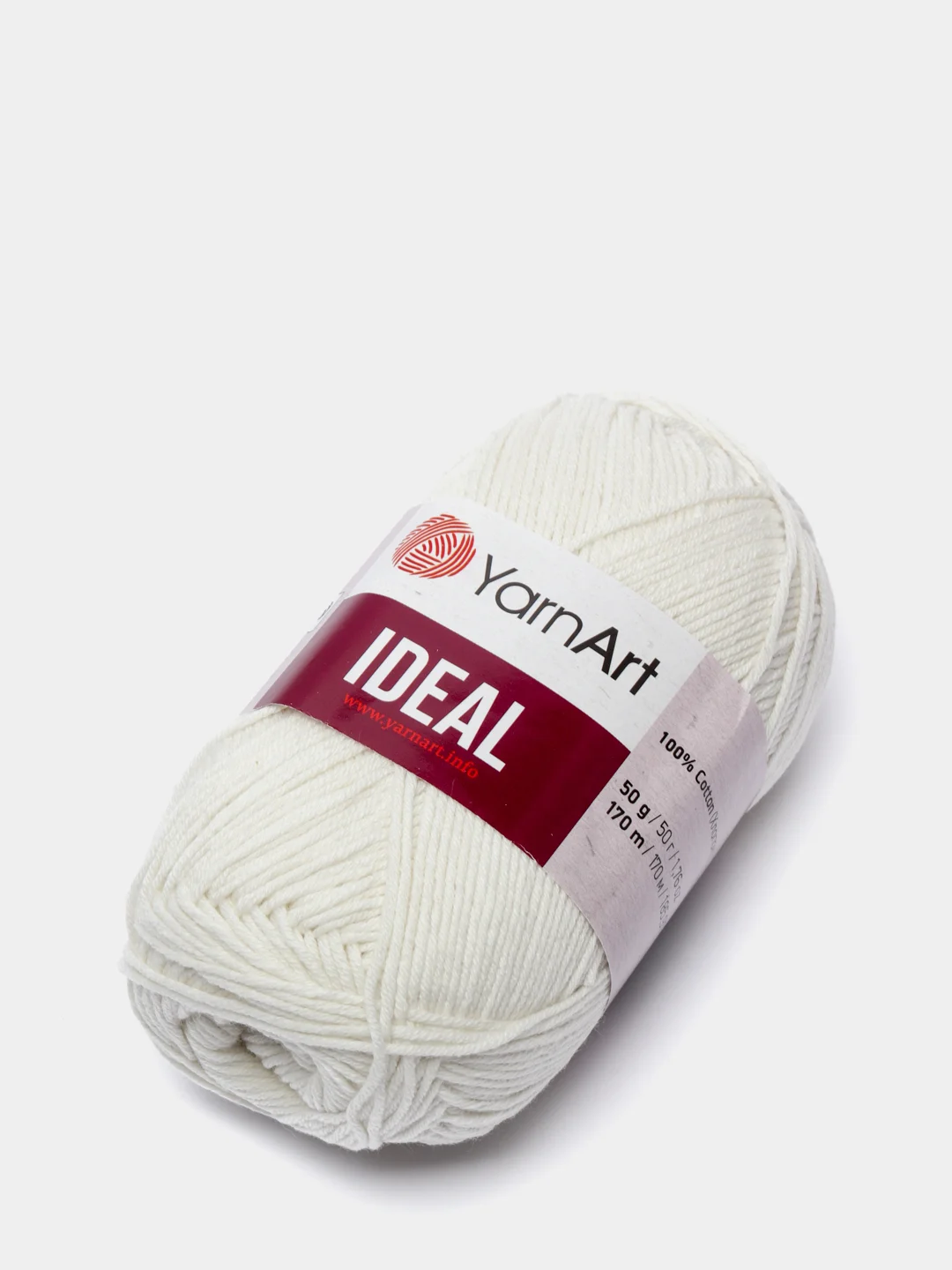 Молочный пряжа YarnArt Ideal, 100% хлопок, 50 г, 170 м