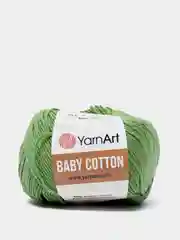 Хаки пряжа YarnArt Baby Cotton, 50% хлопок, 50% акрил, 50 г, 165 м