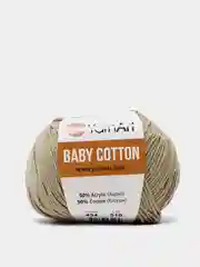 Песочный хаки пряжа YarnArt Baby Cotton, 50% хлопок, 50% акрил, 50 г, 165 м