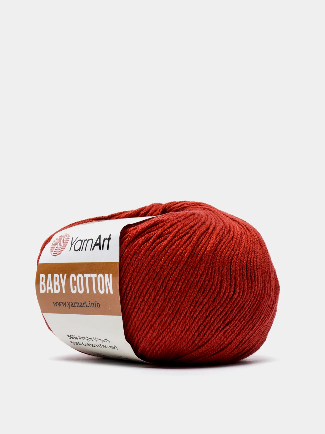 Медный пряжа YarnArt Baby Cotton, 50% хлопок, 50% акрил, 50 г, 165 м