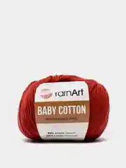 Медный пряжа YarnArt Baby Cotton, 50% хлопок, 50% акрил, 50 г, 165 м