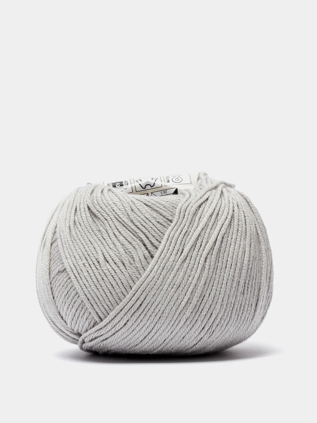Серебряный пряжа YarnArt Baby Cotton, 50% хлопок, 50% акрил, 50 г, 165 м