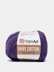 Аметистовый пряжа YarnArt Baby Cotton, 50% хлопок, 50% акрил, 50 г, 165 м