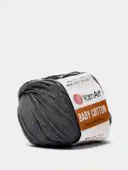 Тёмно-серый пряжа YarnArt Baby Cotton, 50% хлопок, 50% акрил, 50 г, 165 м