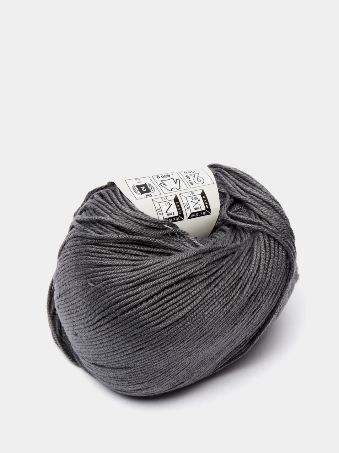 Тёмно-серый пряжа YarnArt Baby Cotton, 50% хлопок, 50% акрил, 50 г, 165 м