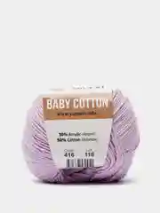 Фиолетовый пряжа YarnArt Baby Cotton, 50% хлопок, 50% акрил, 50 г, 165 м