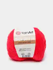 Алый пряжа YarnArt Baby Cotton, 50% хлопок, 50% акрил, 50 г, 165 м