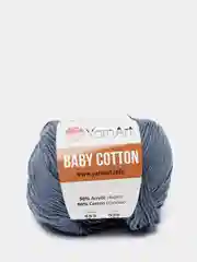 Синий меланж пряжа YarnArt Baby Cotton, 50% хлопок, 50% акрил, 50 г, 165 м