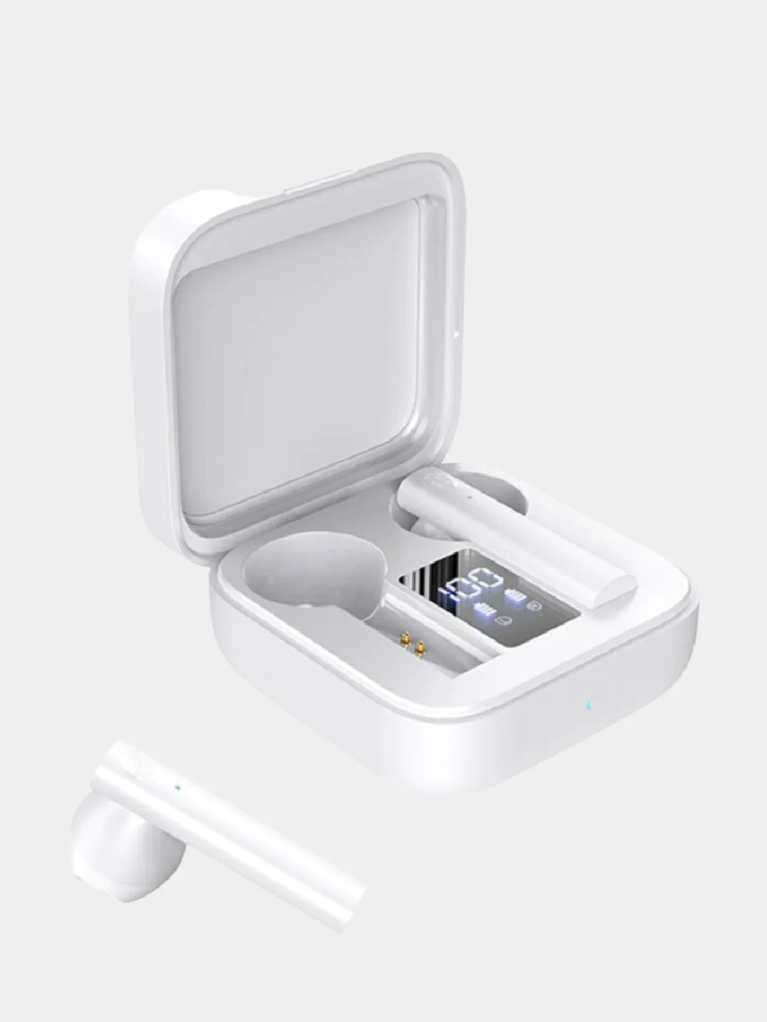 Белый bluetooth-наушники беспроводные TWS W12, вкладыши