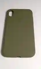 Оливковый чехол не пачкающийся с бархатом внутри iPhone XR